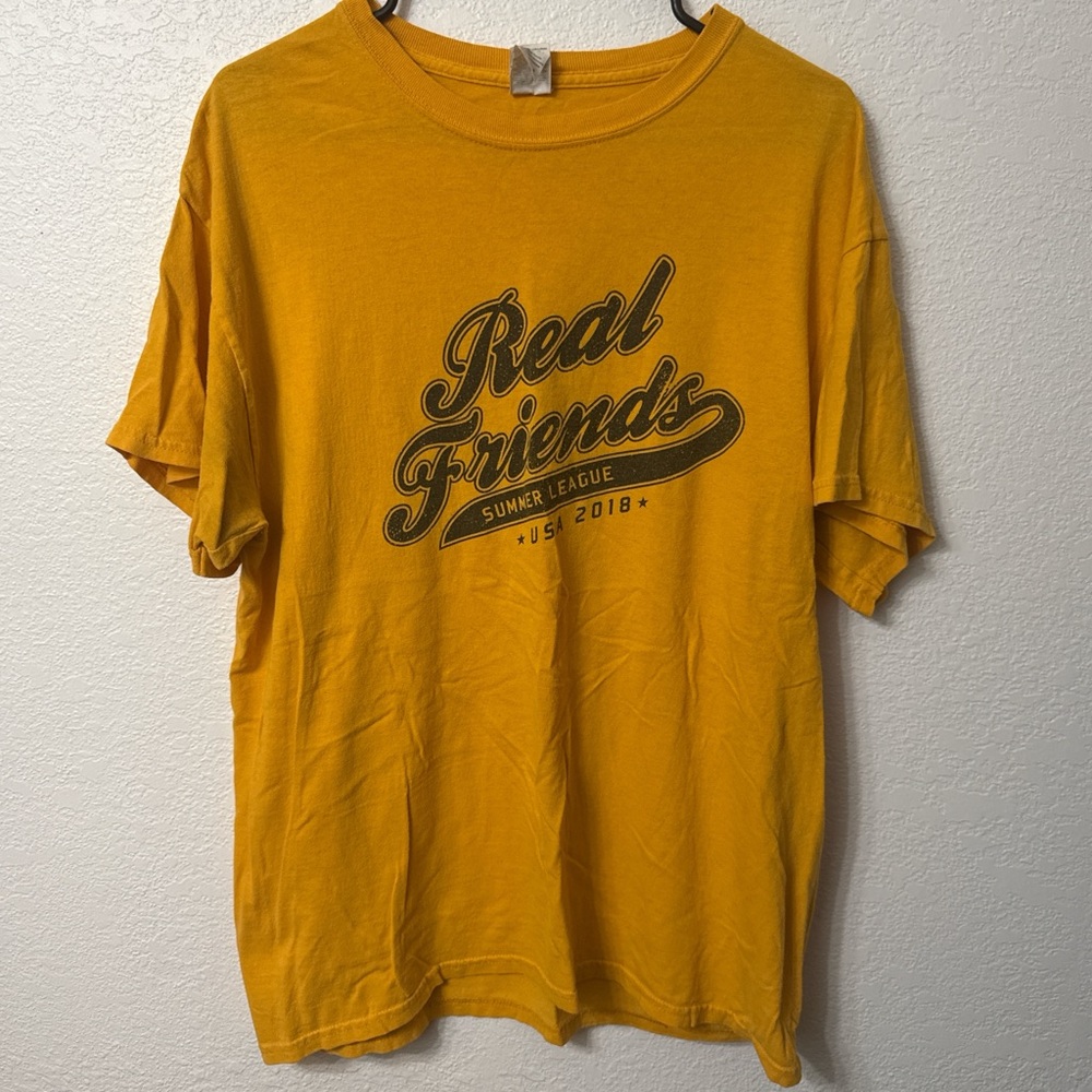 Real Friends Summer League Mustard Tee